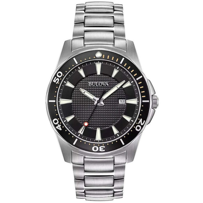 Bulova Men's Classic Sport Black Dial Watch - 98B328