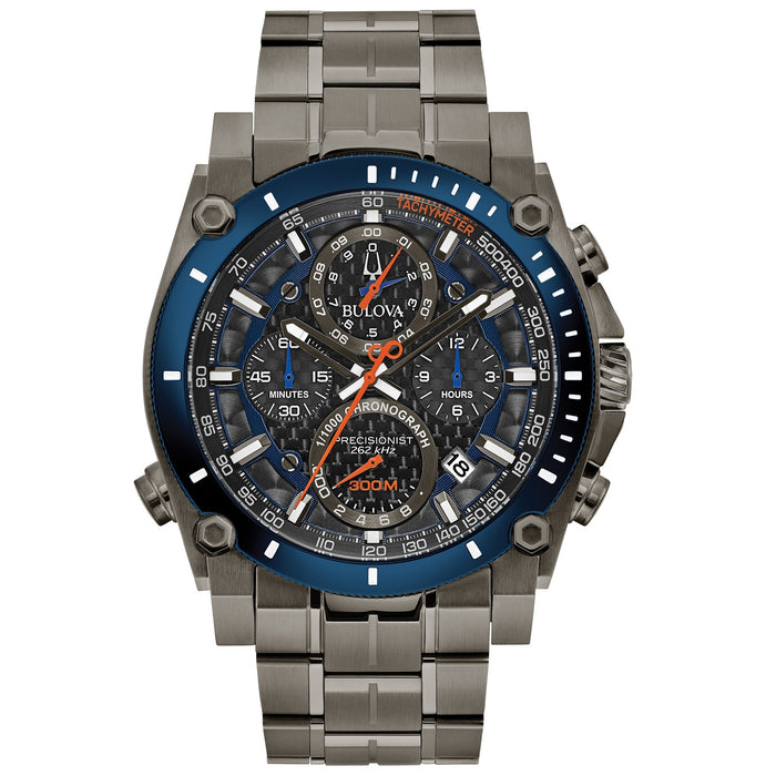 Bulova Men's Precisionist Black Dial Watch - 98B343