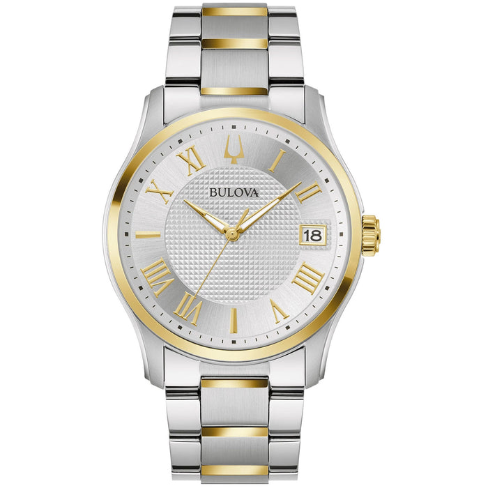 Bulova Men's Wilton Silver Dial Watch - 98B391