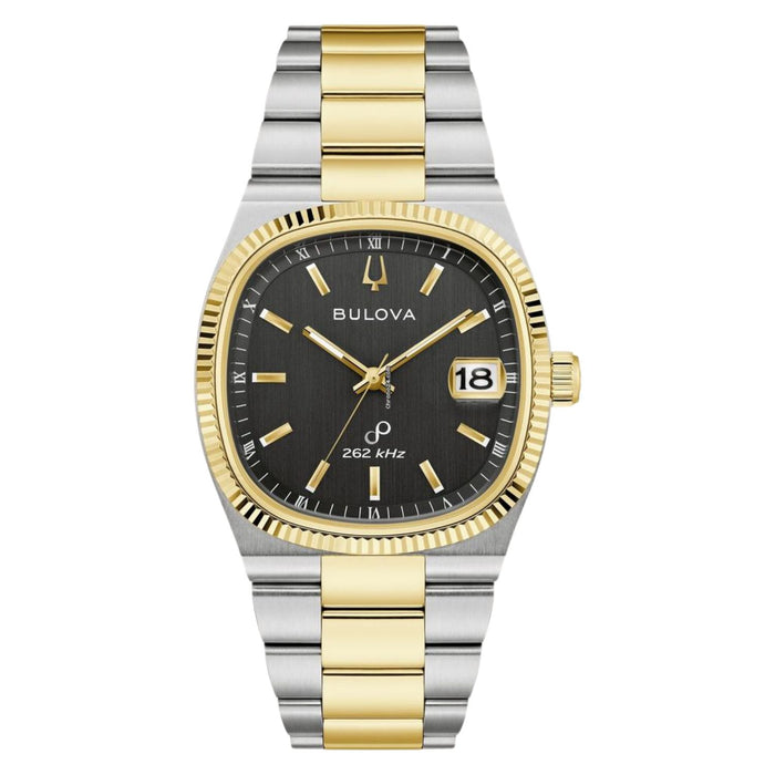 Bulova Men's Seville Black Dial Watch - 98B458