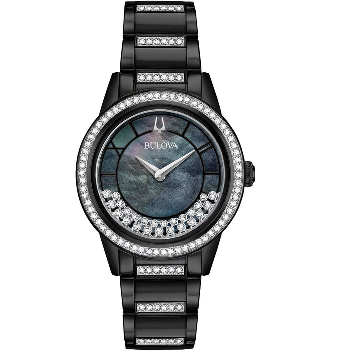 Bulova Women's TurnStyle Black Dial Watch - 98L252