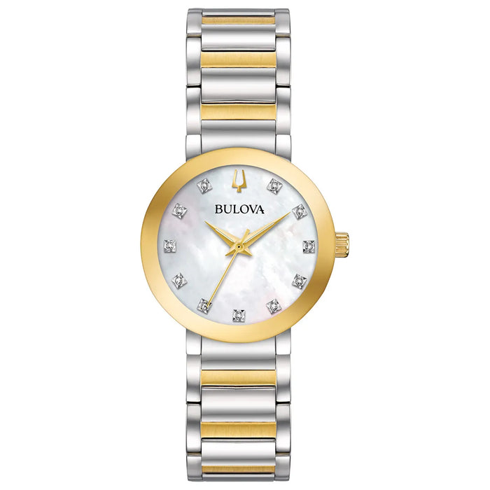 Bulova Women's Modern Mother of Pearl Dial Watch - 98P180