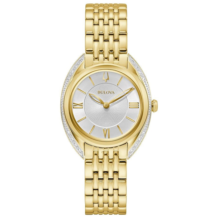 Bulova Women's Classic Silver Dial Watch - 98R298