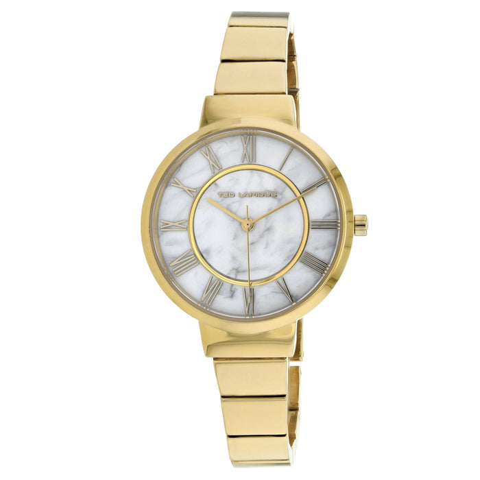 Ted Lapidus Women's Classic Marble white Dial Watch - A0714PARX