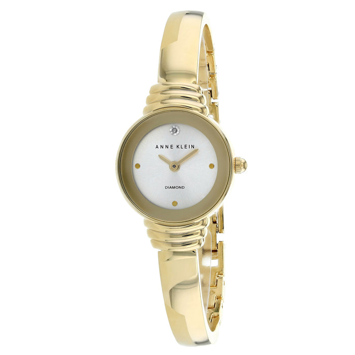 Anne Klein Women's Classic Gold Dial Watch - AK-2558CHGB