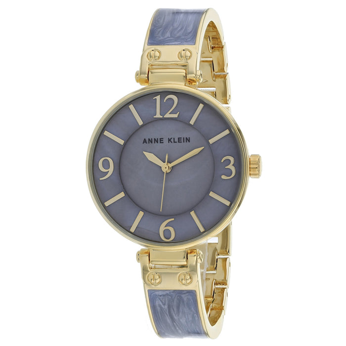 Anne Klein Women's Classic Mother of Pearl Dial Watch - AK-2690GYGB