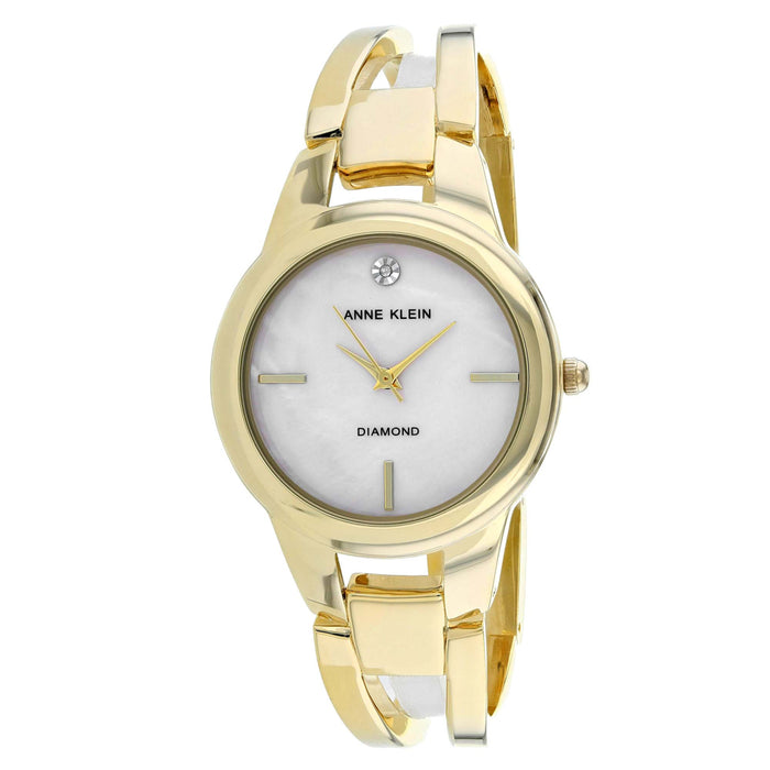 Anne Klein Women's Classic Mother of Pearl Dial Watch - AK-2710BMGB
