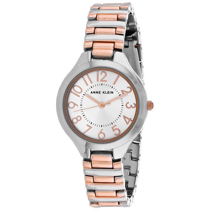 Anne Klein Women's Dress Silver Dial Watch - AK-3109SVRT