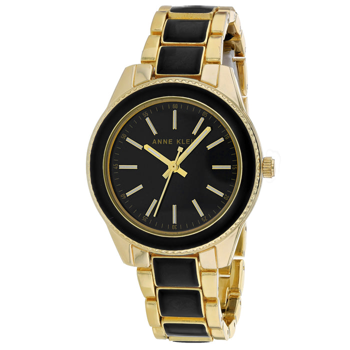Anne Klein Women's Classic Black Dial Watch - AK-3300BKGB