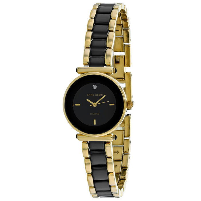 Anne Klein Women's Classic Black Dial Watch - AK-3492BKST
