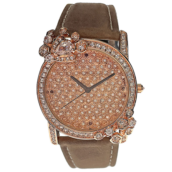 Adee Kaye Women's Royale Silver Dial Watch - AK2000-LRGBN