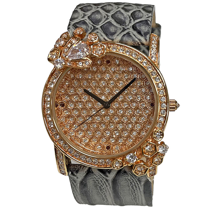 Adee Kaye Women's Royale Silver Dial Watch - AK2000-LRGGY