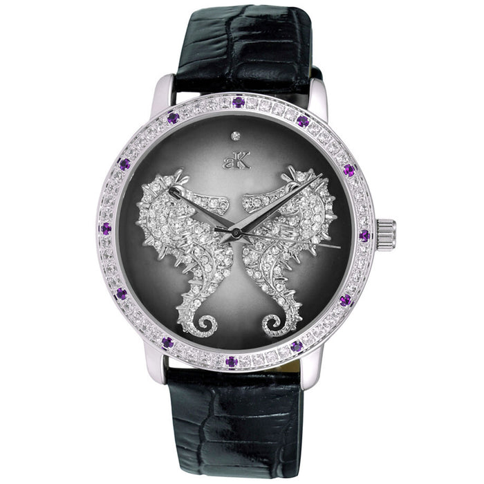 Adee Kaye Women's Seahorsee Grey Dial Watch - AK2002-LPU