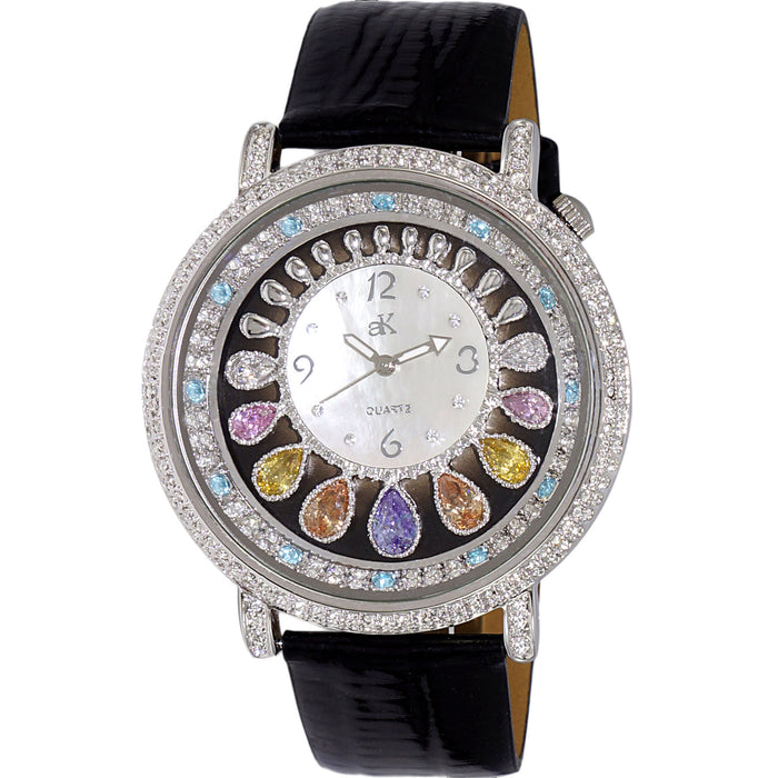 Adee Kaye Women's Crown White Dial Watch - AK2112-L