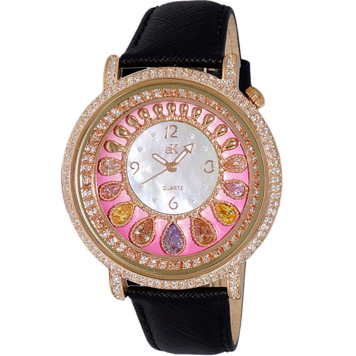 Adee Kaye Women's �Tear Drop White Dial Watch - AK2112-LRG