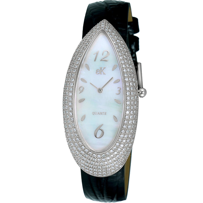 Adee Kaye Women's Pear  Silver Dial Watch - AK2527-L