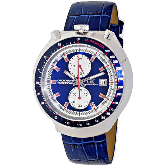 Adee Kaye Men's Muscle-G1 Blue Dial Watch - AK5662-MBI_LBU