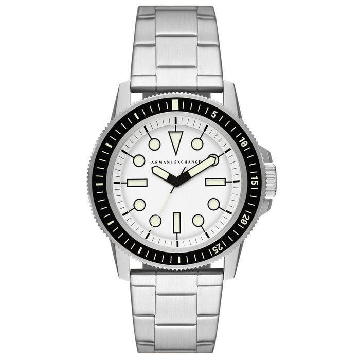 Armani Exchange Men's Classic White Dial Watch - AX1853