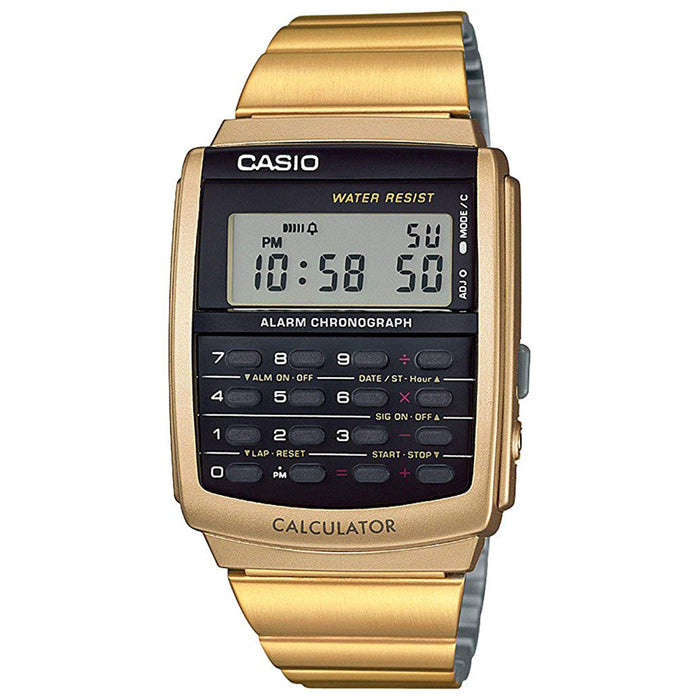 Casio Men's Databank Black dial watch - CA-506G-9AVT