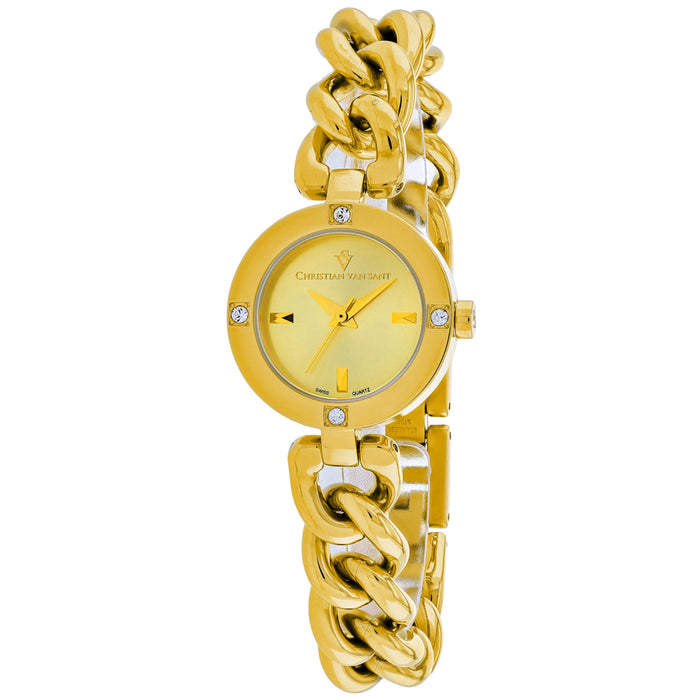 Christian Van Sant Women's Sultry Gold Dial Watch - CV0215