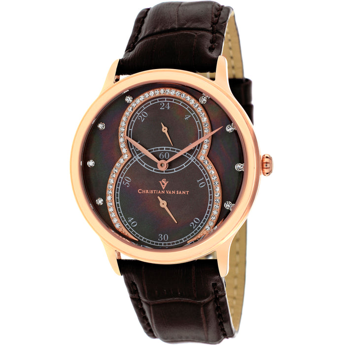 Christian Van Sant Women's Infinie Brown MOP Dial Watch - CV5413