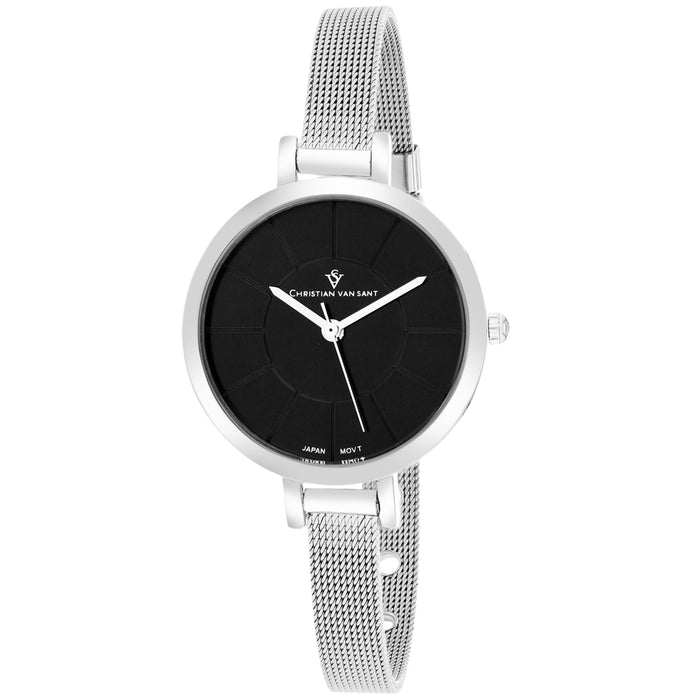 Christian Van Sant Women's Black Dial Watch - CV6611