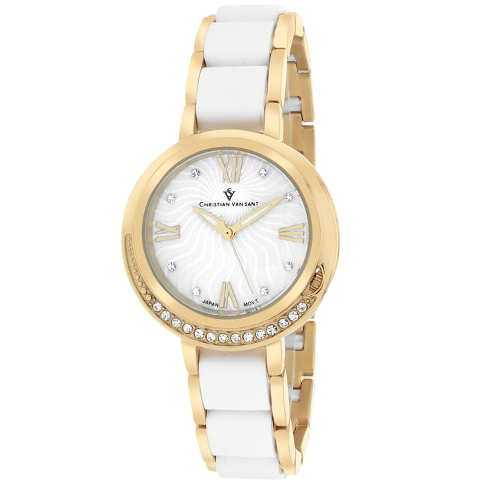 Christian Van Sant Women's Eternelle White MOP Dial Watch - CV7611