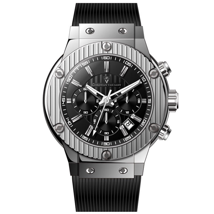 Christian Van Sant Men's Monarchy Black Dial Watch - CV8140