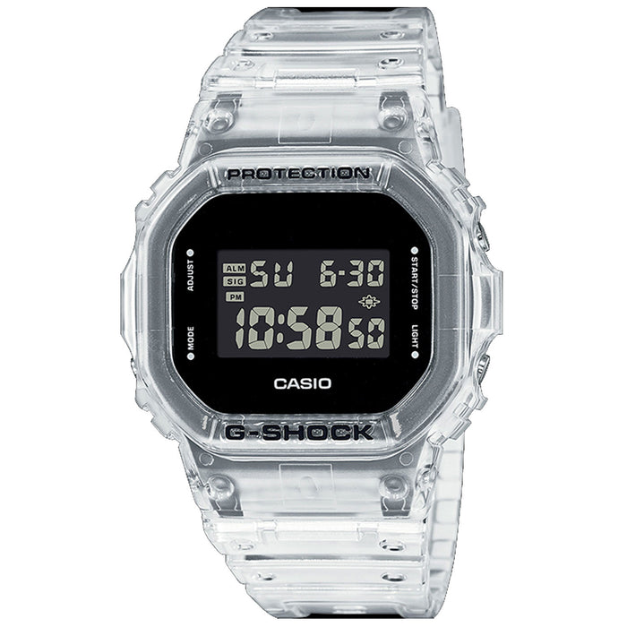 Casio Men's 5600 Series Black Dial Watch - DW5600SKE-7