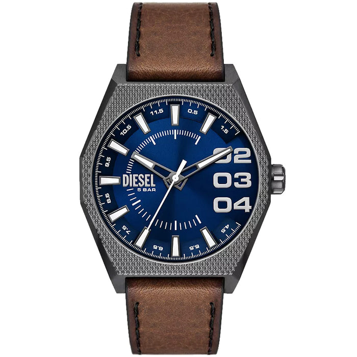 Diesel Men's Scraper Blue Dial Watch - DZ2189