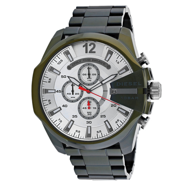 Diesel Men's Mega Chief Silver Dial Watch - DZ4478