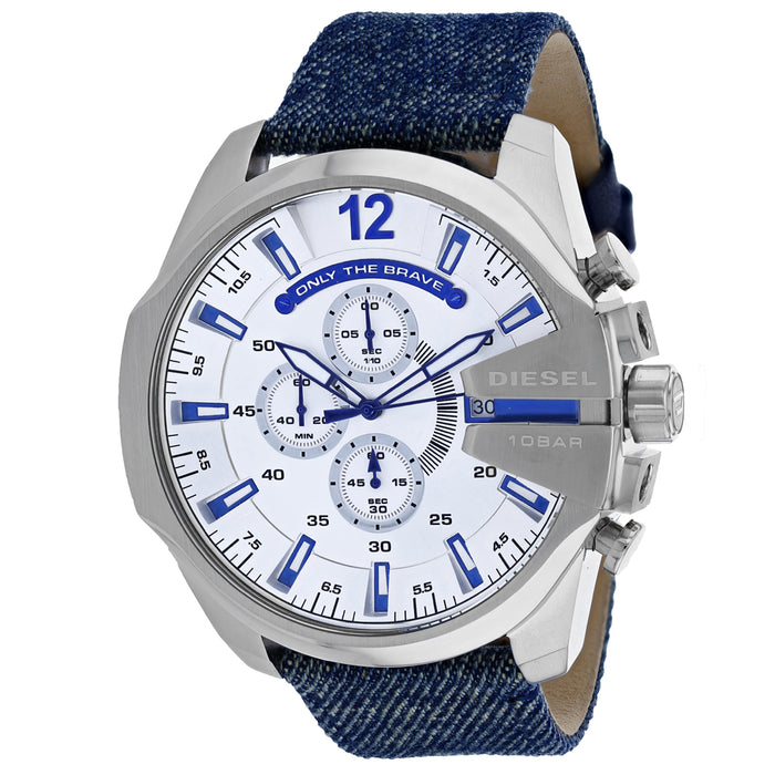 Diesel Men's Mega Chief Silver Dial Watch - DZ4511