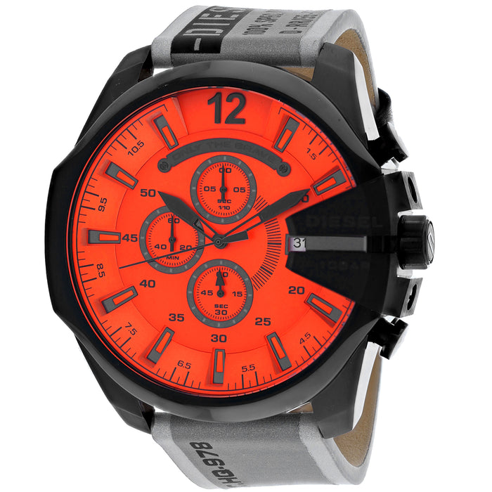 Diesel Men's Mega Chief Orange Dial Watch - DZ4535