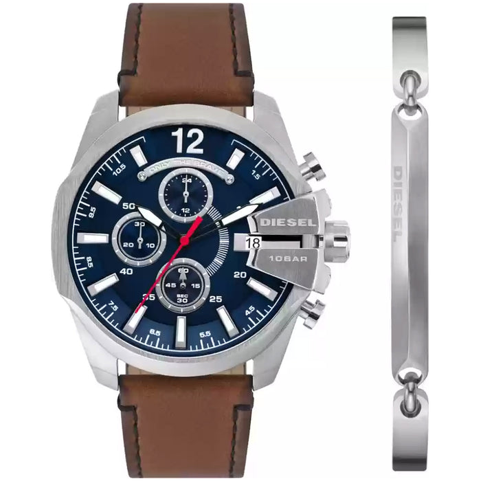 Diesel Men's Baby Chief Blue Dial Watch - DZ4601SET