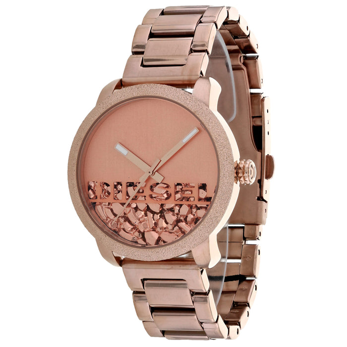 Diesel Women's Flare Rocks Rose Gold Dial Watch - DZ5588