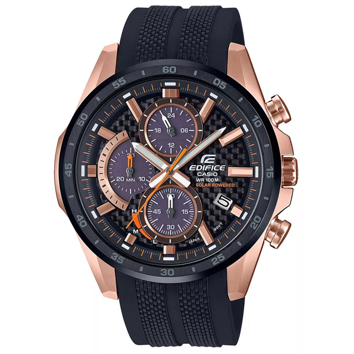Casio Men's Edifice Black Dial Watch - EQS900PB-1AV