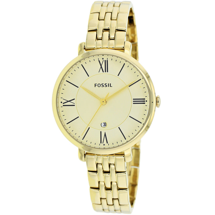 Fossil Women's Jacqueline Champagne Dial Watch - ES3434