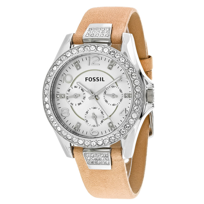 Fossil Women's Riley Silver Dial Watch - ES3889