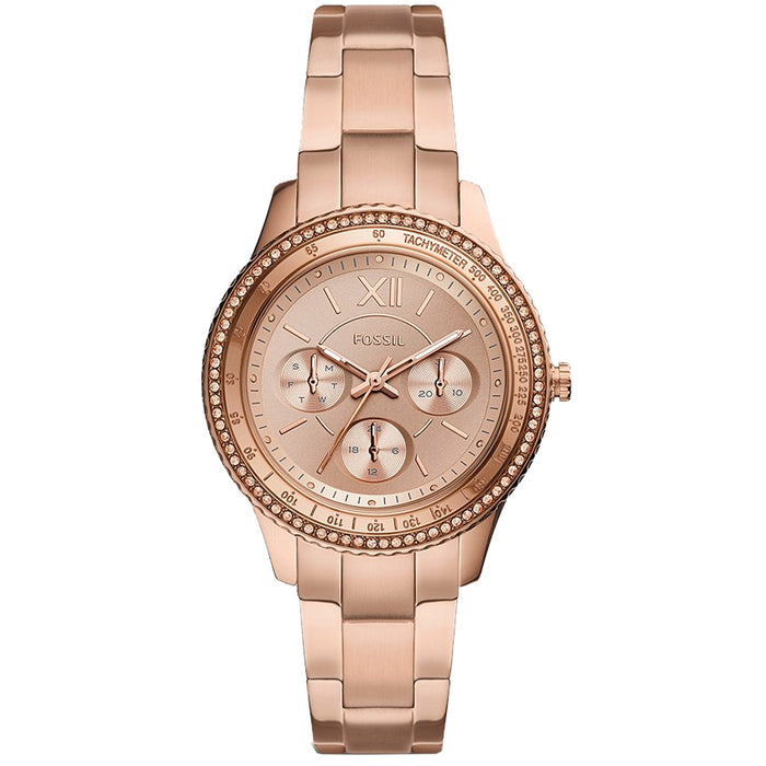 Fossil Women's Stella Sport Rose gold Dial Watch
