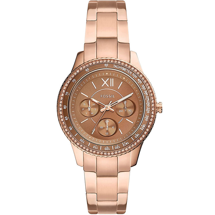 Fossil Women's Stella Sport Brown Dial Watch - ES5109