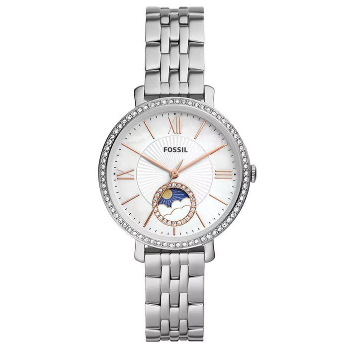 Fossil Women's Jacqueline Silver Dial Watch - ES5164