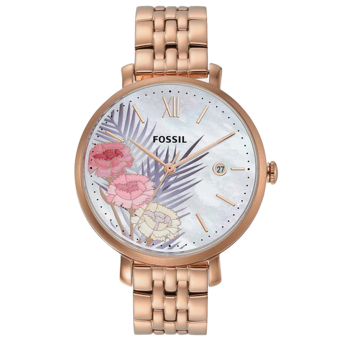 Fossil Women's Jacqueline White Dial Watch - ES5275