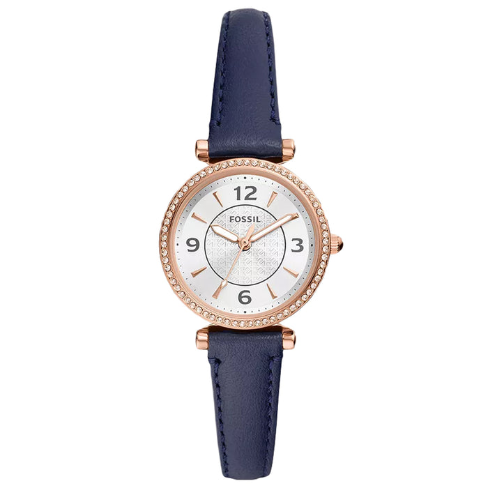 Fossil Women's Carlie Silver Dial Watch - ES5295