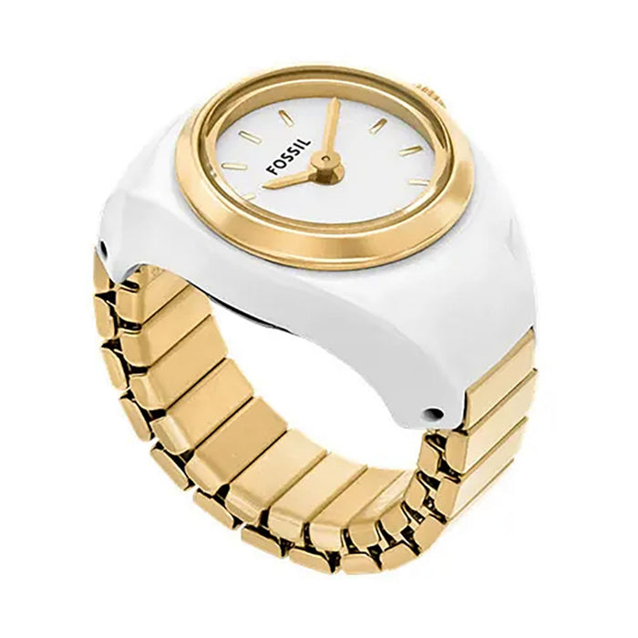 Fossil Women's Watch Ring White Dial Watch - ES5412