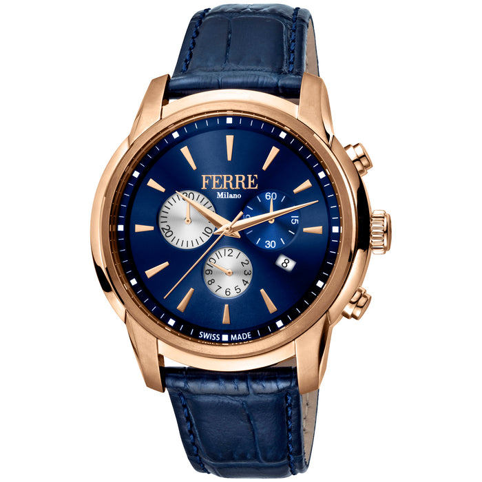 Ferre Milano Men's Classic Blue Dial Watch - FM1G131L0031