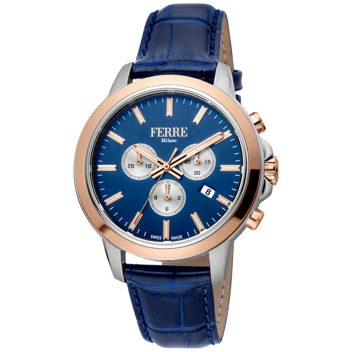 Ferre Milano Men's Classic Blue Dial Watch - FM1G153L0041