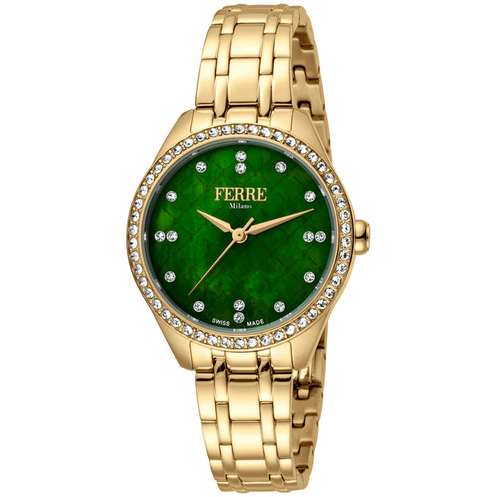 Ferre Milano Women's Classic Green Dial Watch - FM1L116M0071