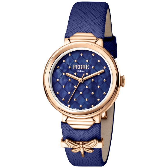 Ferre Milano Women's Classic Blue Dial Watch - FM1L124L0041