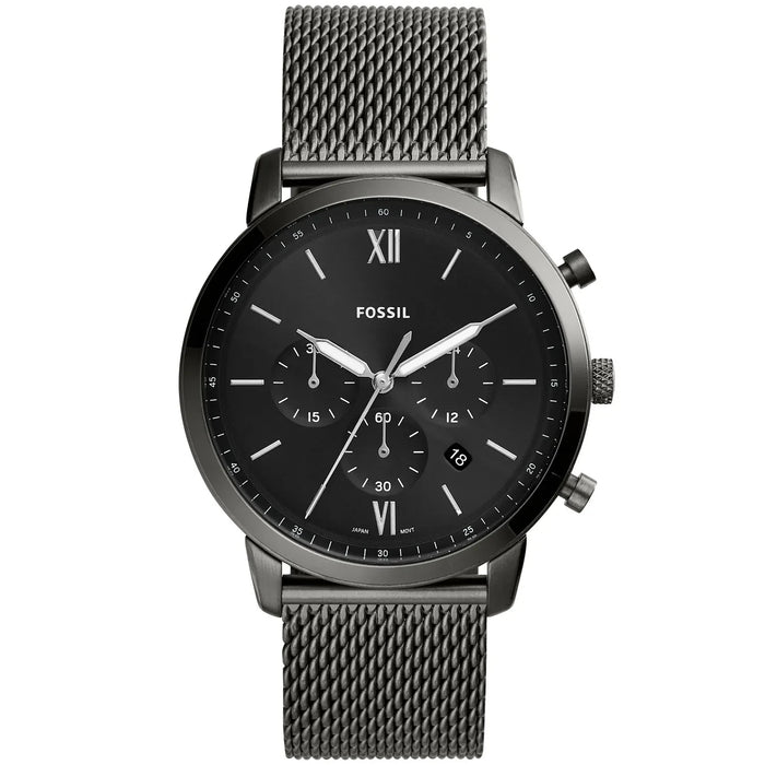 Fossil Men's Neutra Black Dial Watch - FS5699