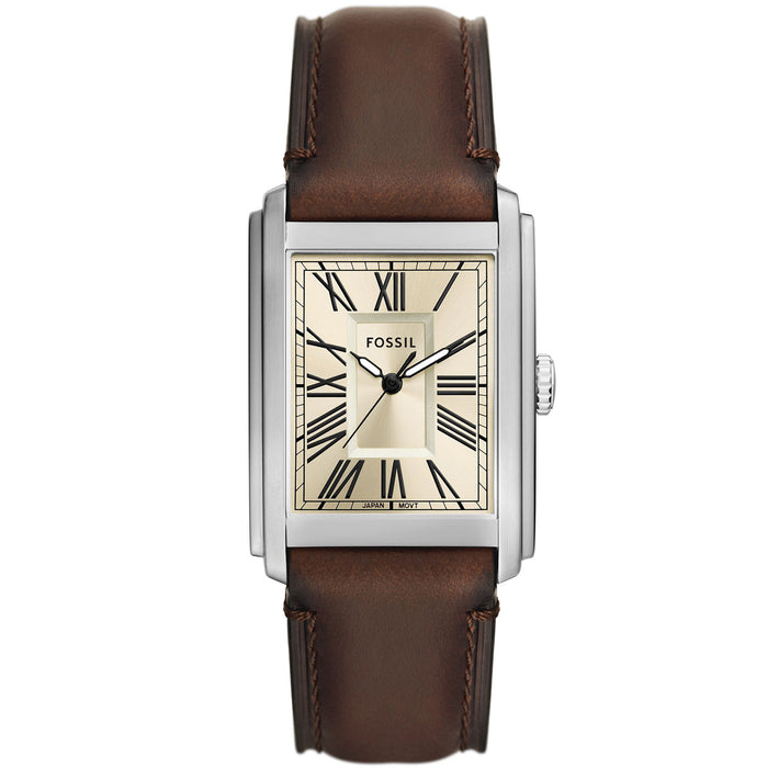 Fossil Men's Carraway Beige Dial Watch - FS6012
